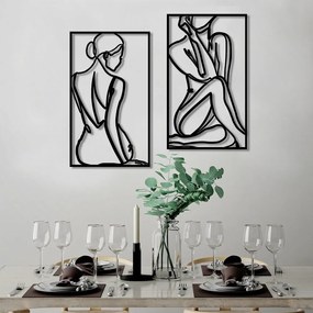 Metalowa dekoracja ścienna 42x70 cm Minimalist Female – Wallity