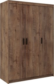 Trzydrzwiowa szafa na ubrania dąb lefkas P9-H87