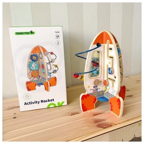Tooky toy duża drewniana zabawka edukacyjna wielofunkcyjna rakieta