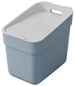 Jasnoniebieski kosz na śmieci do segregacji odpadów z plastiku z recyklingu 20 l Ready To Collect – Curver