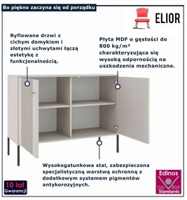 Kaszmirowa komoda na nóżkach N9-B61