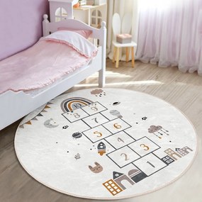 Kremowy dywan dziecięcy ø 120 cm Comfort – Mila Home