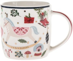 Porcelanowy kubek Wesołe Święta 350 ml