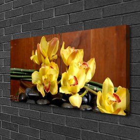 Obraz canvas na ścianę Fioletowa Orchidea w Detalu