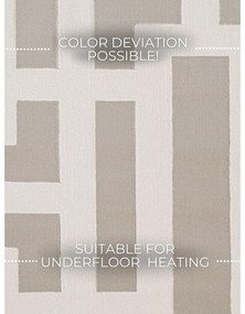 Szaro-kremowy dywan 200x280 cm Perles Onyx – Elle Decoration