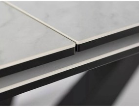 Stół rozkładany SORENTO CERAMIC 160(220)x90 biały/czarny mat SIGNAL