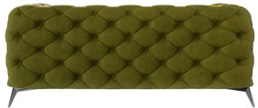 Zielona aksamitna sofa 185 cm Chelsea – Ropez
