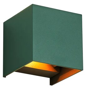Zewnętrzna lampa ścienna ciemnozielona z LED IP54 - Edwin