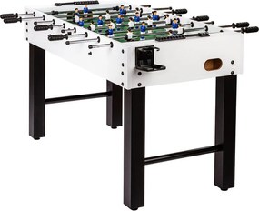 Stół piłkarski GamesPlanet® Glasgow, 121x101x79 cm, biały