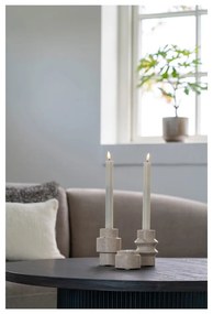 Kamienne świeczniki zestaw na świeczkę typu tealight 2 szt. – House Nordic