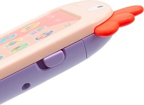Baby Mix Telefon dla dzieci Papuga różowa, 8 x 14 x 2 cm