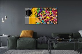 Zdjęcie na płótnie Artystyczna Gitara W Barwach