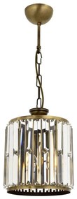 Żyrandol na łańcuchu CRYSTALLINE 1xE27/6W/230V brązowy