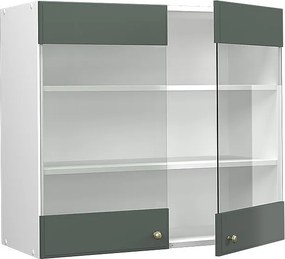 Szklana szafka kuchenna green gold country 80x34.1x72 fame-line