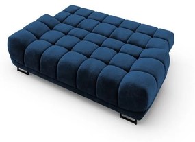 Granatowa 3-osobowa sofa rozkładana z aksamitnym obiciem Windsor &amp; Co Sofas Cirrus