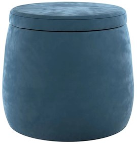 Ciemnoniebieski aksamitny puf dziecięcy Posh Velvet – Yellow Tipi