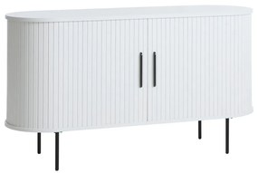 Biała komoda z drzwiami przesuwnymi 120x76x45 cm Nola – Unique Furniture