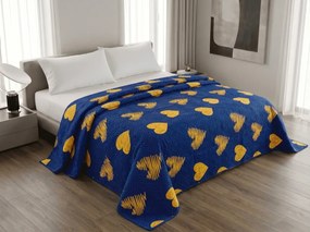 Narzuta na łóżko GOLBINO, ciemnoniebieska Rozmiar: 170 x 210 cm