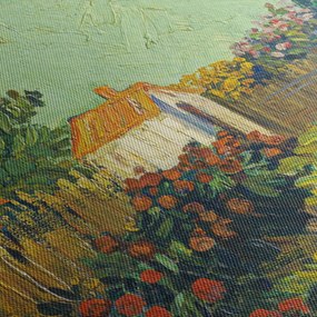 Obraz - Imitator of Vincent van Gogh, Landscape, reprodukcje (z zegarem) (90x30 cm)