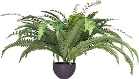 Sztuczna Paproć SucceBuy, Fałszywa Paproć z Bostonu 95-105 cm, 80 Liści, Z Doniczką, Wisząca/Ustawiona, Dekoracja Wewnętrzna/Zewnętrzna, Dom/Biuro