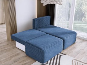 Narożnik TILIA wolnostojący układ L strona Prawa z funkcją spania w tkaninie Tilia 77