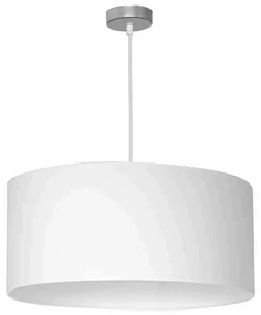 Lampa wisząca, pojedyncza, biała CASINO WHITE/CHROME 1xE27
