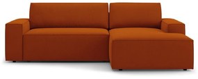 Ceglasty rozkładany narożnik (prawostronny) Jodie – Micadoni Home
