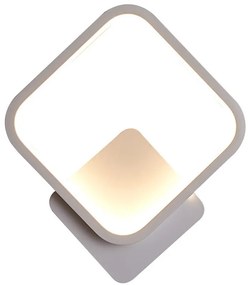 Kinkiet lampa wisząca LED kwadrat metalowa AT77-1KL-White