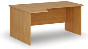Narożne biurko PRIMO WOOD, 160x120 cm, lewe, buk