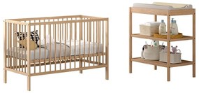 Zestaw mebli dla dzieci z litego drewna bukowego 2 szt. Dino – Vipack