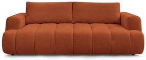 Ceglasta rozkładana/ze schowkiem sofa 251 cm Fuji – Bobochic Paris