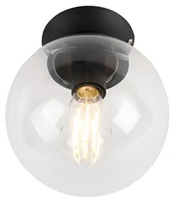 Lampa sufitowa art deco czarna - Pallon