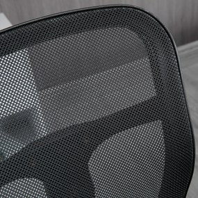 Vinsetto Krzesło do Rysowania Ergonomiczne Obrotowe Regulacja Wysokości Czarne | Aosom PL