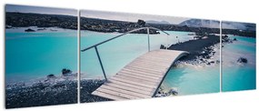 Obraz drewnianego mostu (170x50 cm)