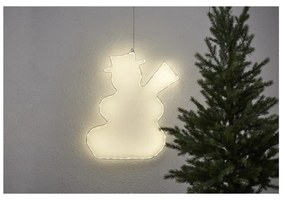 Wisząca dekoracja świetlna LED Star Trading Lumiwall Snowman, wys. 50 cm