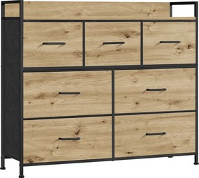 Duża komoda z szufladami w stylu loft dąb artisan A9-Z16