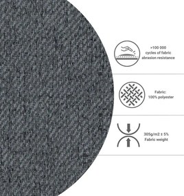 Szary rozkładany narożnik (róg zmienny) Homely Tommy – Miuform