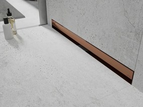 Mexen Flat Wall odpływ liniowy ścienny 2w1 50 cm, różowe złoto - 1630050