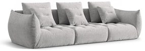 Jasnoszara sofa 332 cm Bloom – Micadoni Home