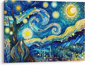 Obraz – Mozaika gwiaździstej nocy (70x50 cm)