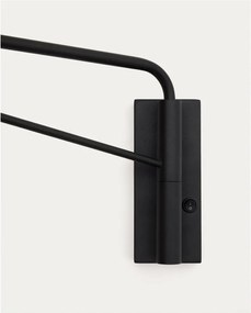 Biało-czarny kinkiet ø 20 cm Eilo – Kave Home