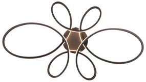 Czarna lampa sufitowa LED 45.5x83 cm Fly – Trio