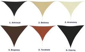 Trójkątny żagiel ogrodowy terakota - Norea