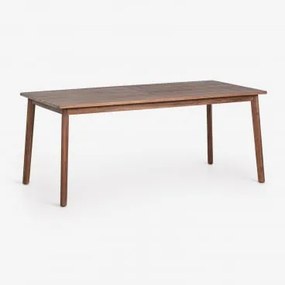 Prostokątny Stół Ogrodowy Z Drewna Akacjowego Kaela Ciemny Akacjowy Brąz & 180 X 90 Cm - Sklum