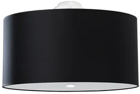 Czarny okrągły nowoczesny plafon 50 cm - EX665-Olafi