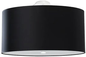 Czarny okrągły nowoczesny plafon 50 cm - EX665 W2-B94