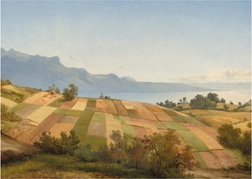 Obraz - Alexandre Calame, Swiss Landscape, reprodukcje (70x50 cm)
