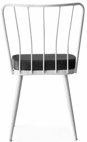 Zestaw krzeseł do jadalni Yildiz Anthracite and White, 2 szt.