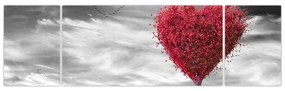 Obraz - serce z koroną drzewa (170x50 cm)