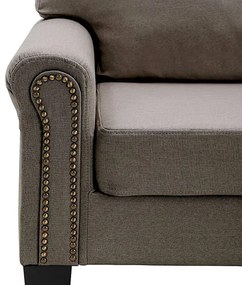 Luksusowa dwuosobowa sofa taupe - Alaia 2X